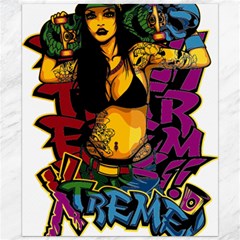 Xtreme Skateboard Graffiti Canvas 20  X 24  by Sarkoni