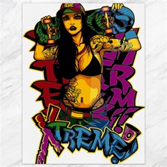 Xtreme Skateboard Graffiti Canvas 36  X 48  by Sarkoni