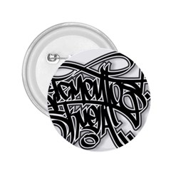 Hip Hop Music Drawing Art Graffiti 2 25  Buttons by Sarkoni