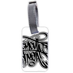 Hip Hop Music Drawing Art Graffiti Luggage Tag (two Sides) by Sarkoni