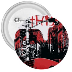 Cars City Fear This Poster 3  Buttons by Sarkoni