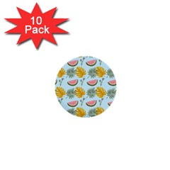 Summer Pattern Texture Vibes 1  Mini Buttons (10 Pack)  by Apen