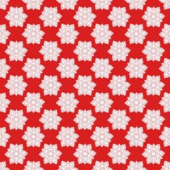 Christmas Snowflakes Background Pattern Play Mat (rectangle) by Apen