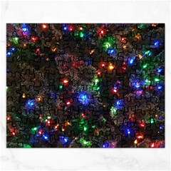 Christmas Lights Rectangular Jigsaw Puzzl by Apen
