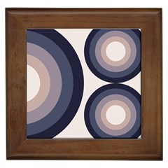 Circle Tile Design Pattern Framed Tile by Ravend