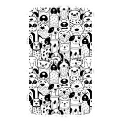 Seamless Pattern With Black White Doodle Dogs Memory Card Reader (rectangular) by Grandong