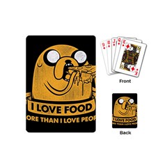 Adventure Time Jake  I Love Food Playing Cards Single Design (mini) by Sarkoni