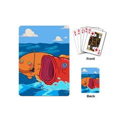 Adventure Time Fish Landscape Playing Cards Single Design (mini) by Sarkoni