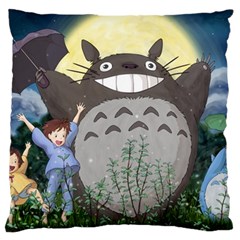 Illustration Anime Cartoon My Neighbor Totoro Large Cushion Case (two Sides) by Sarkoni