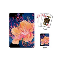 Abstract Art Artistic Bright Colors Contrast Flower Nature Petals Psychedelic Playing Cards Single Design (mini) by Sarkoni
