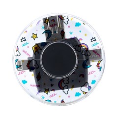 Unicorns Rainbows Seamless Pattern On-the-go Memory Card Reader by Bedest