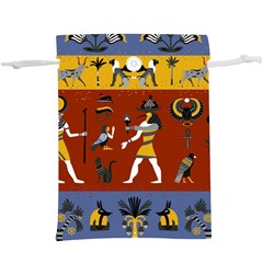 Ancient Egyptian Religion Seamless Pattern Lightweight Drawstring Pouch (xl) by Hannah976