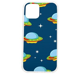 Seamless Pattern Ufo With Star Space Galaxy Background Iphone 12 Pro Max Tpu Uv Print Case by Bedest