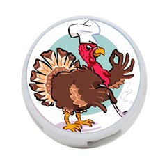 Turkey Chef Cooking Food Cartoon 4-port Usb Hub (two Sides) by Sarkoni