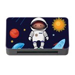 Boy Spaceman Space Rocket Ufo Planets Stars Memory Card Reader with CF Front