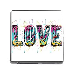 Graffiti Love Memory Card Reader (square 5 Slot) by essentialimage