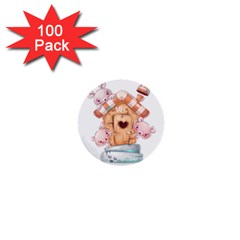 Socks Stockings Christmas Warm 1  Mini Buttons (100 Pack)  by Sarkoni