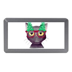 Cute Cat Glasses Christmas Tree Memory Card Reader (mini) by Sarkoni