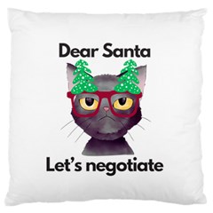 Cute Cat Glasses Christmas Tree Standard Premium Plush Fleece Cushion Case (one Side) by Sarkoni