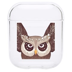 Owl Bird Feathers Hard Pc Airpods 1/2 Case by Sarkoni