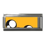 Adventure Time Cartoon Face Funny Happy Toon Superlink Italian Charm (9mm) Front