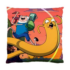 Finn And Jake Adventure Time Bmo Cartoon Standard Cushion Case (one Side) by Bedest