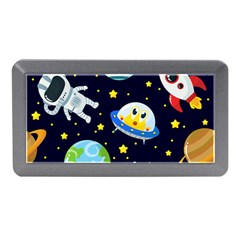 Space Seamless Pattern Illustration Memory Card Reader (mini) by Hannah976