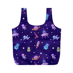 Space Seamless Pattern Full Print Recycle Bag (m) by Hannah976