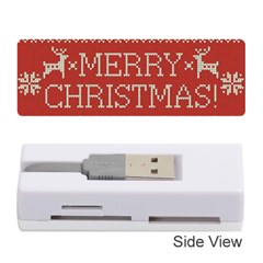 Merry Christmas  Pattern Memory Card Reader (stick) by artworkshop