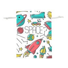 Space Cosmos Seamless Pattern Seamless Pattern Doodle Style Lightweight Drawstring Pouch (l) by Hannah976