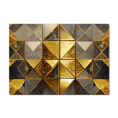 Golden Mosaic Tiles  Sticker A4 (100 Pack) by essentialimage365