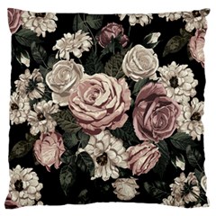 Elegant Seamless Pattern Blush Toned Rustic Flowers Standard Premium Plush Fleece Cushion Case (two Sides) by Hannah976