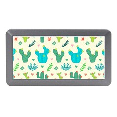 Cactus Succulents Floral Seamless Pattern Memory Card Reader (mini) by Hannah976