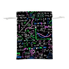 Math Linear Mathematics Education Circle Background Lightweight Drawstring Pouch (l) by Hannah976