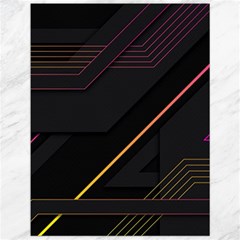 Gradient Geometric Shapes Dark Background Canvas 12  X 16  by Apen