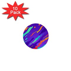 Multicolored Abstract Background 1  Mini Buttons (10 Pack)  by Apen