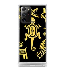 Mexican Culture Golden Tribal Icons Samsung Galaxy Note 20 Ultra Tpu Uv Case by Apen