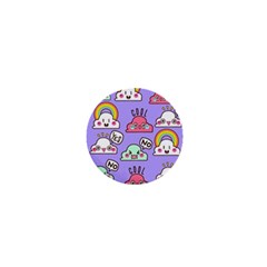 Cloud Seamless Pattern 1  Mini Buttons by Apen