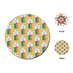 American Golden Ancient Totems Playing Cards Single Design (round) by Apen