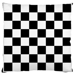 Chess Board Background Design Large Cushion Case (one Side) by Apen