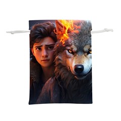 Be Fearless Lightweight Drawstring Pouch (m) by Saikumar