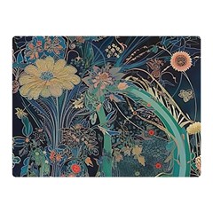 Vintage World Map Two Sides Premium Plush Fleece Blanket (mini)