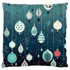 Ball Bauble Winter Standard Premium Plush Fleece Cushion Case (one Side) by Ravend