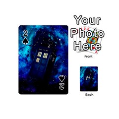 Tardis Doctor Who Space Galaxy Playing Cards 54 Designs (mini) by Cendanart