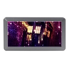 Tardis Regeneration Art Doctor Who Paint Purple Sci Fi Space Star Time Machine Memory Card Reader (mini) by Cendanart