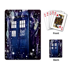 Bad Wolf Tardis Doctor Who Playing Cards Single Design (rectangle) by Cendanart