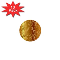 Golden Pattern Vintage Gradient Vector 1  Mini Buttons (10 Pack)  by Ket1n9