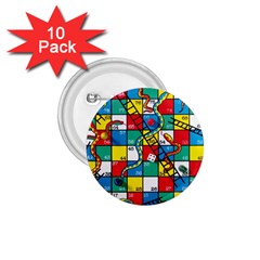 Snakes And Ladders 1 75  Buttons (10 Pack) by Ket1n9