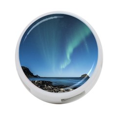 Aurora Borealis Lofoten Norway 4-port Usb Hub (one Side) by Ket1n9