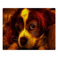 Cute 3d Dog Two Sides Premium Plush Fleece Blanket (large) by Ket1n9